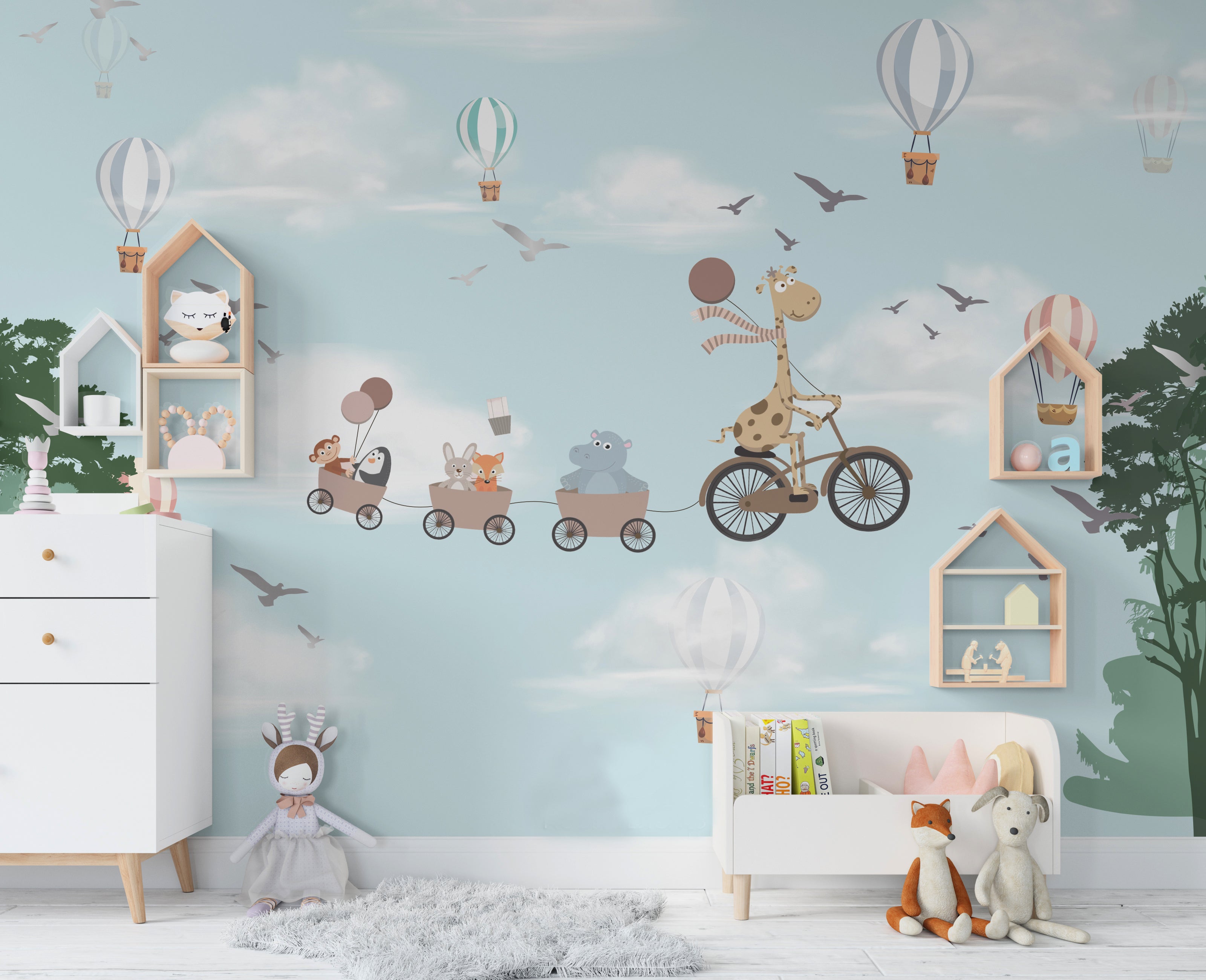 Giraffe Cradle Wallpaper M2