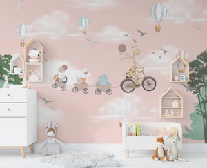 Giraffe Cradle Wallpaper M2