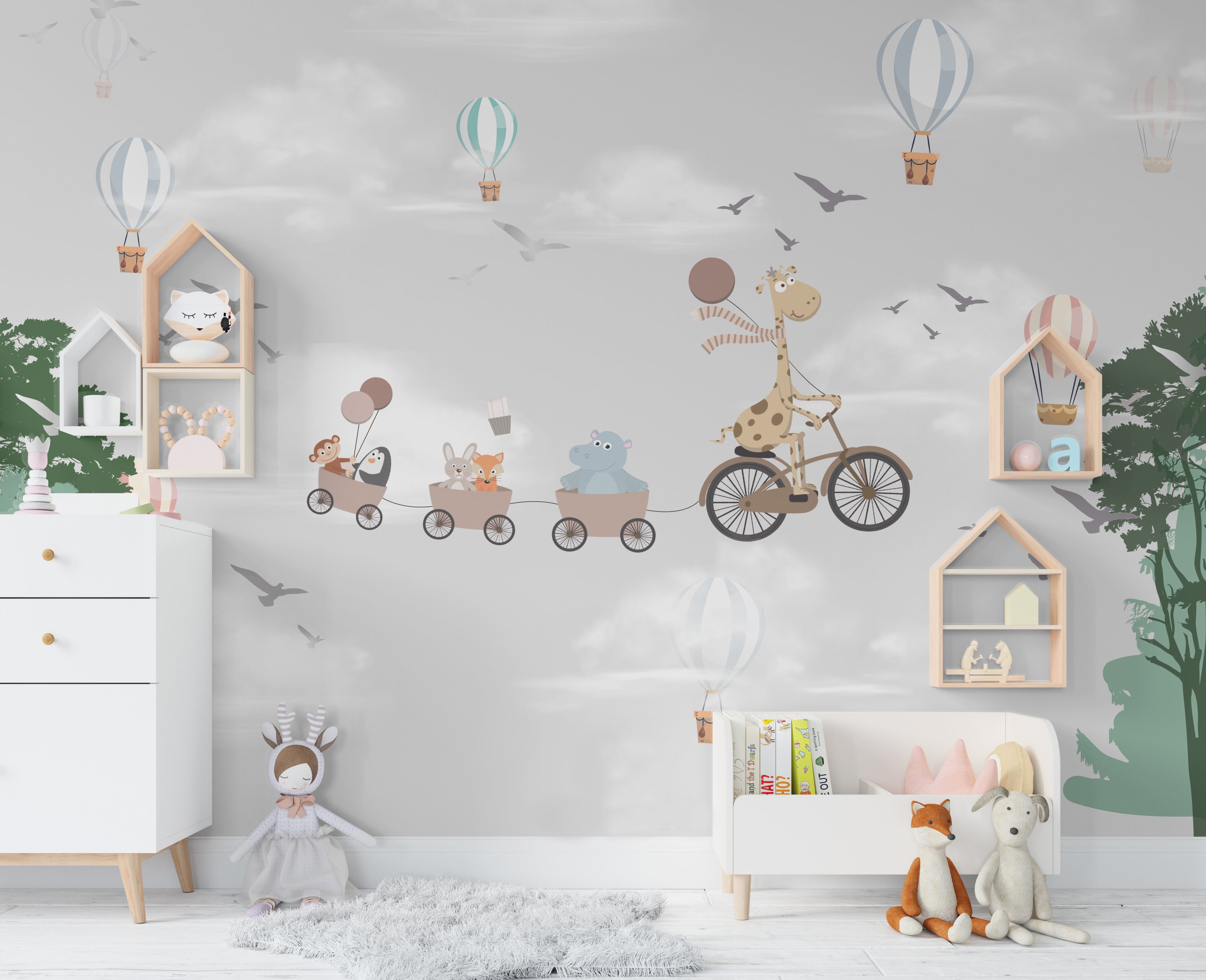 Giraffe Cradle Wallpaper M2