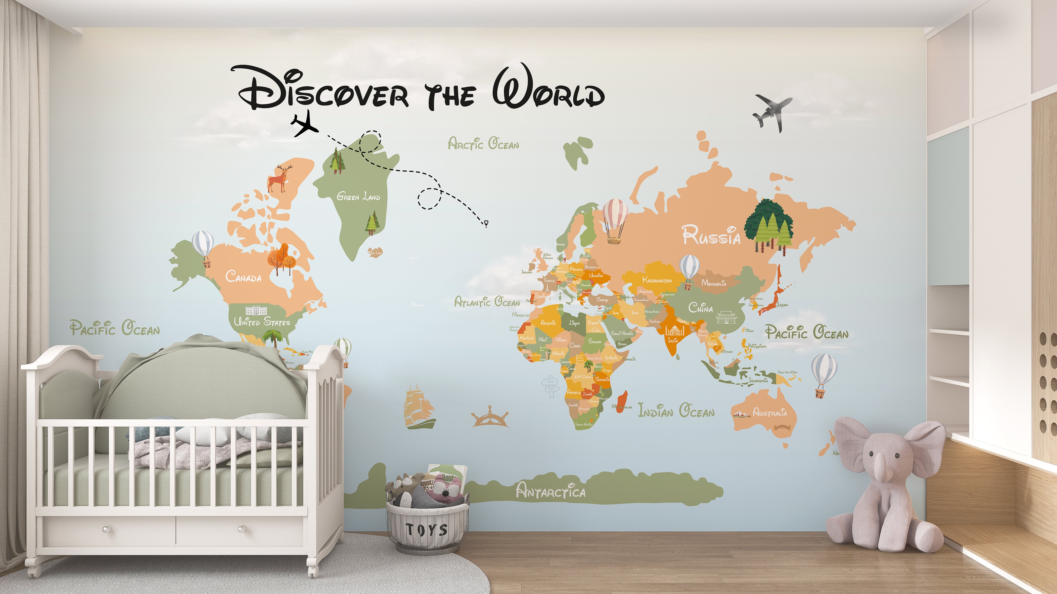 World Map Wallpaper M2
