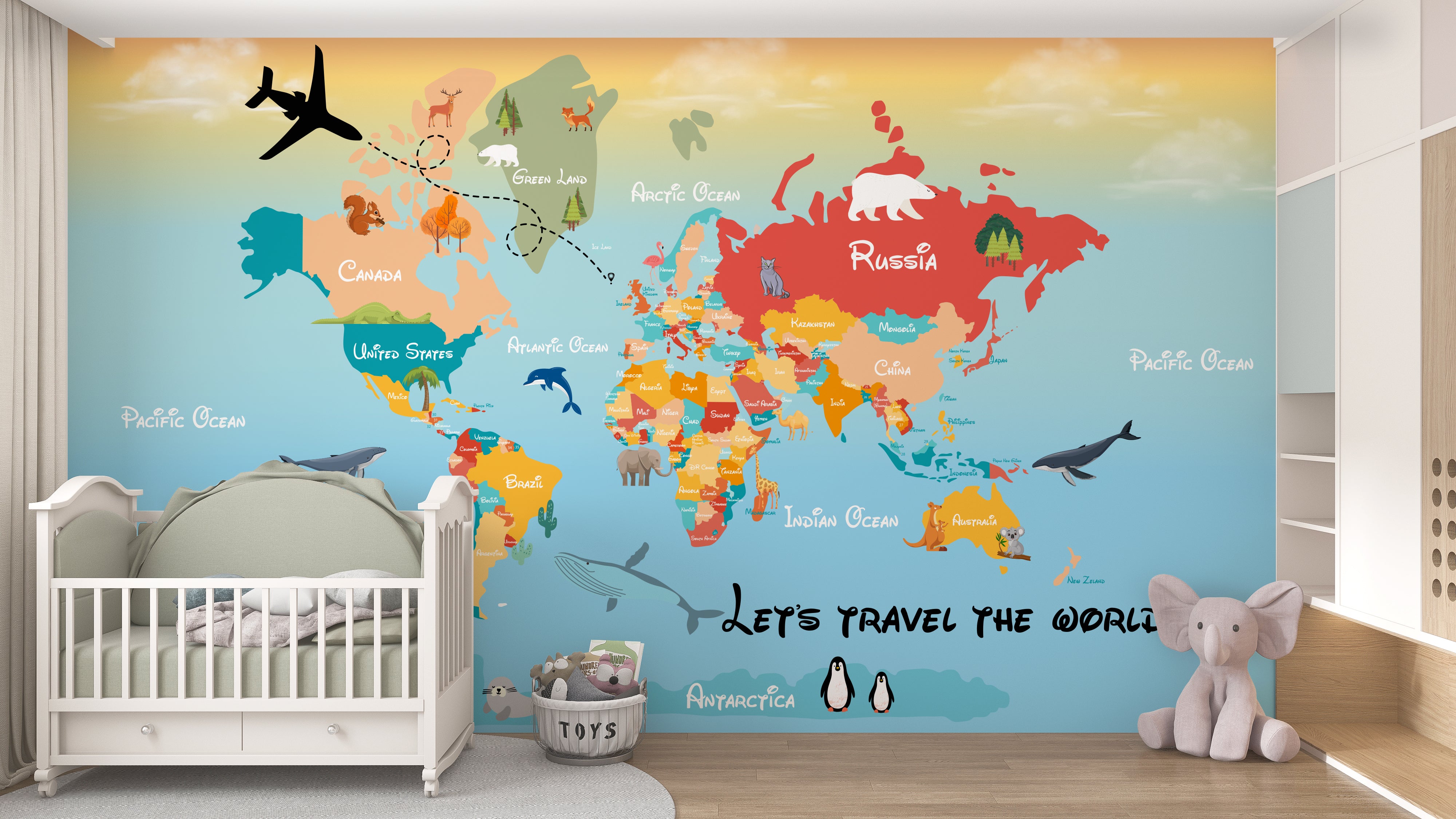 World Map Wallpaper M2