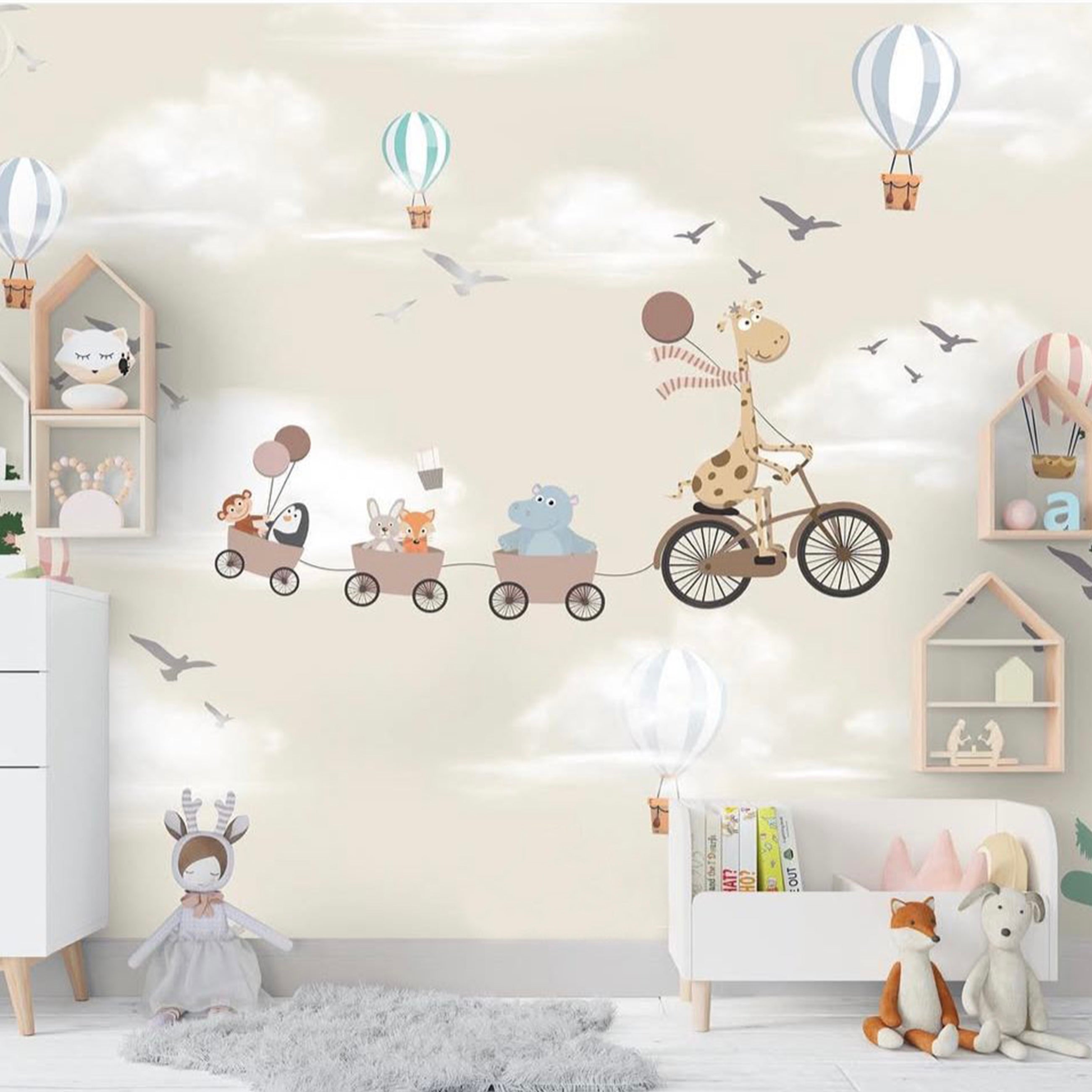 Giraffe Cradle Wallpaper M2