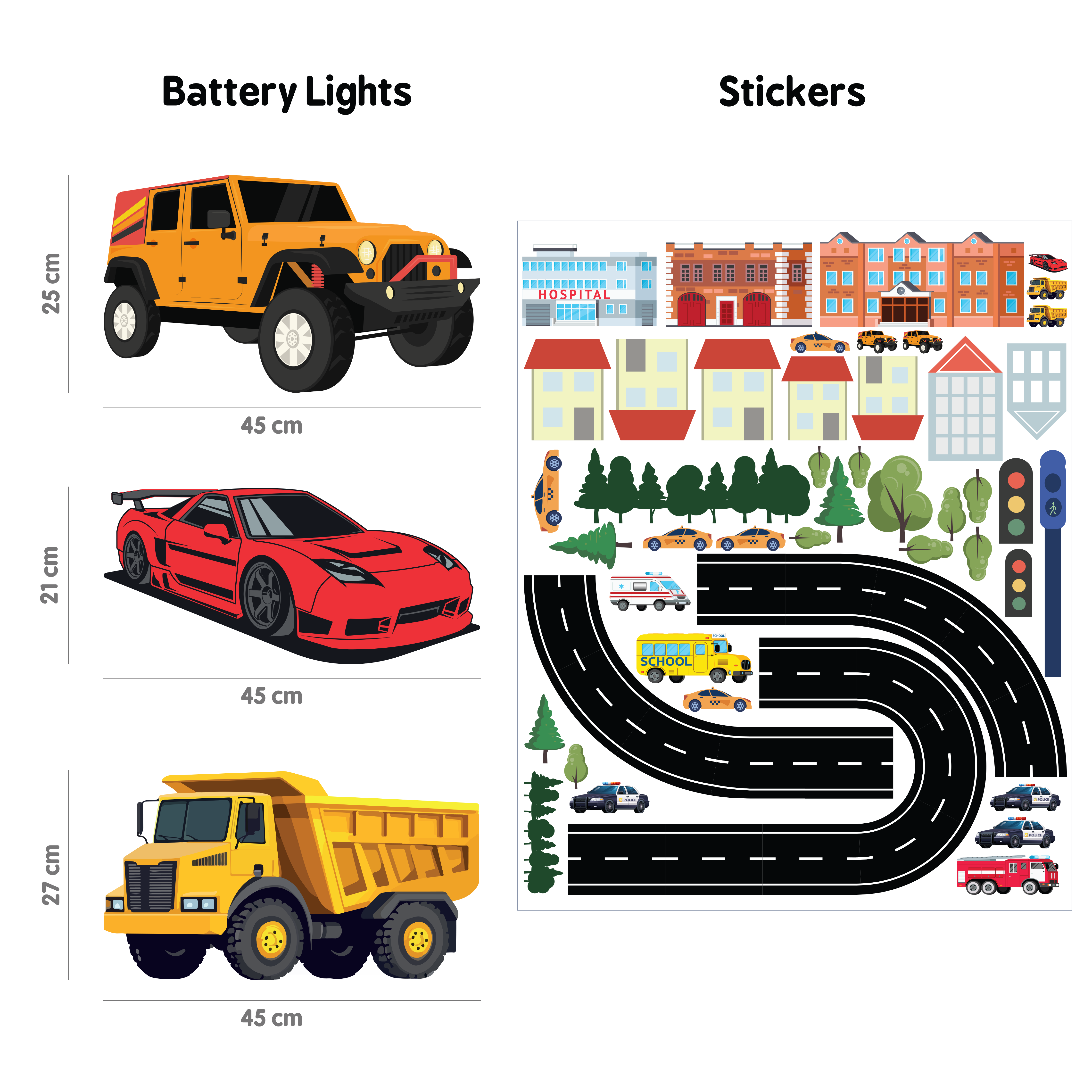 Car Bundle - Dimensions